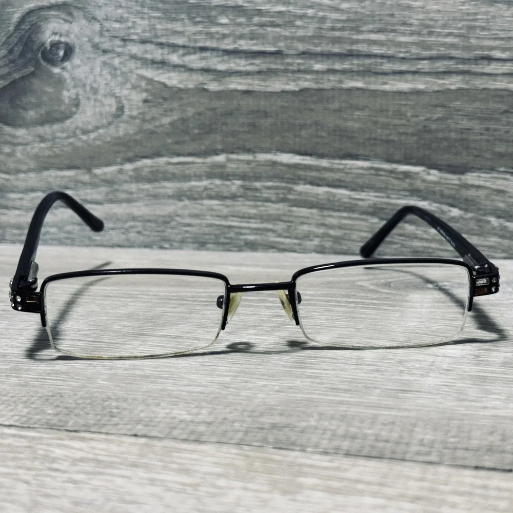 Genevieve Paris Design MO MIRANDA Eyeglass Frames Womens Matte Black Frames Only